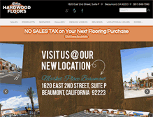 Tablet Screenshot of pantersflooring.com